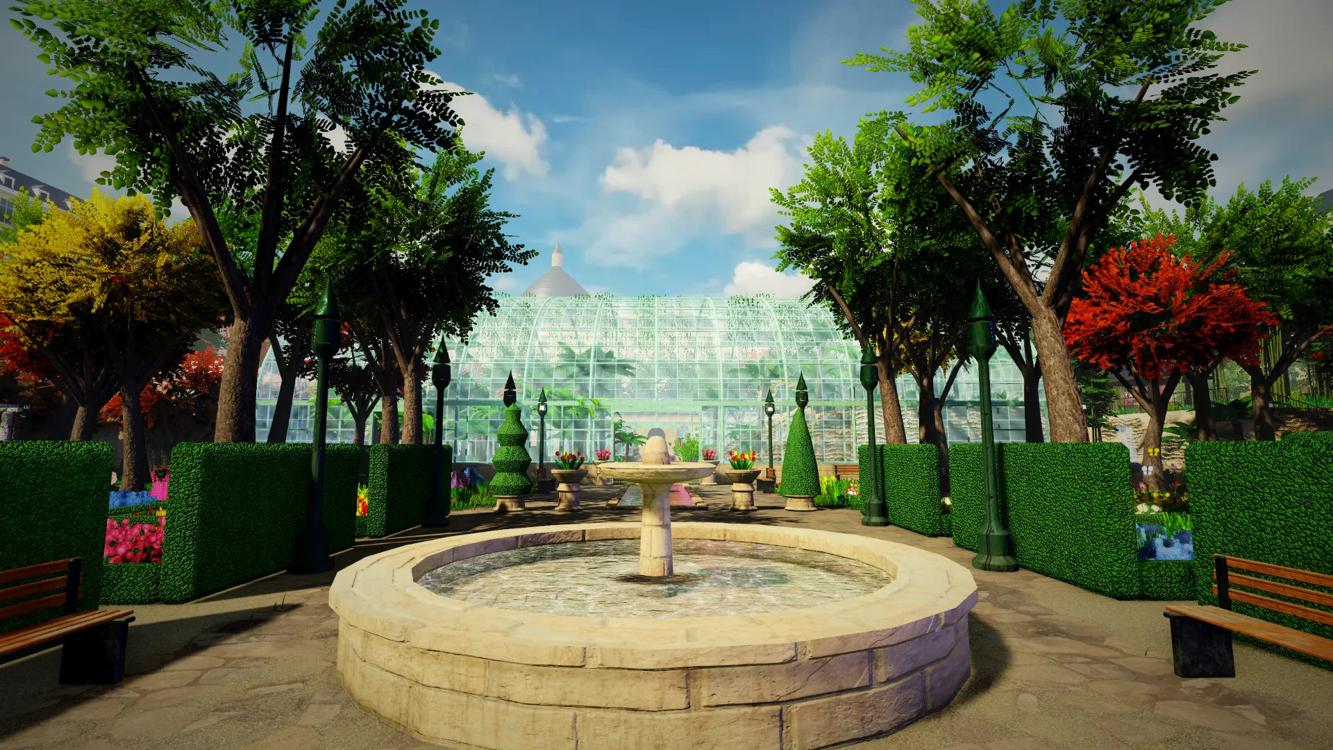 Verdance, a botanical garden with a great glasshouse