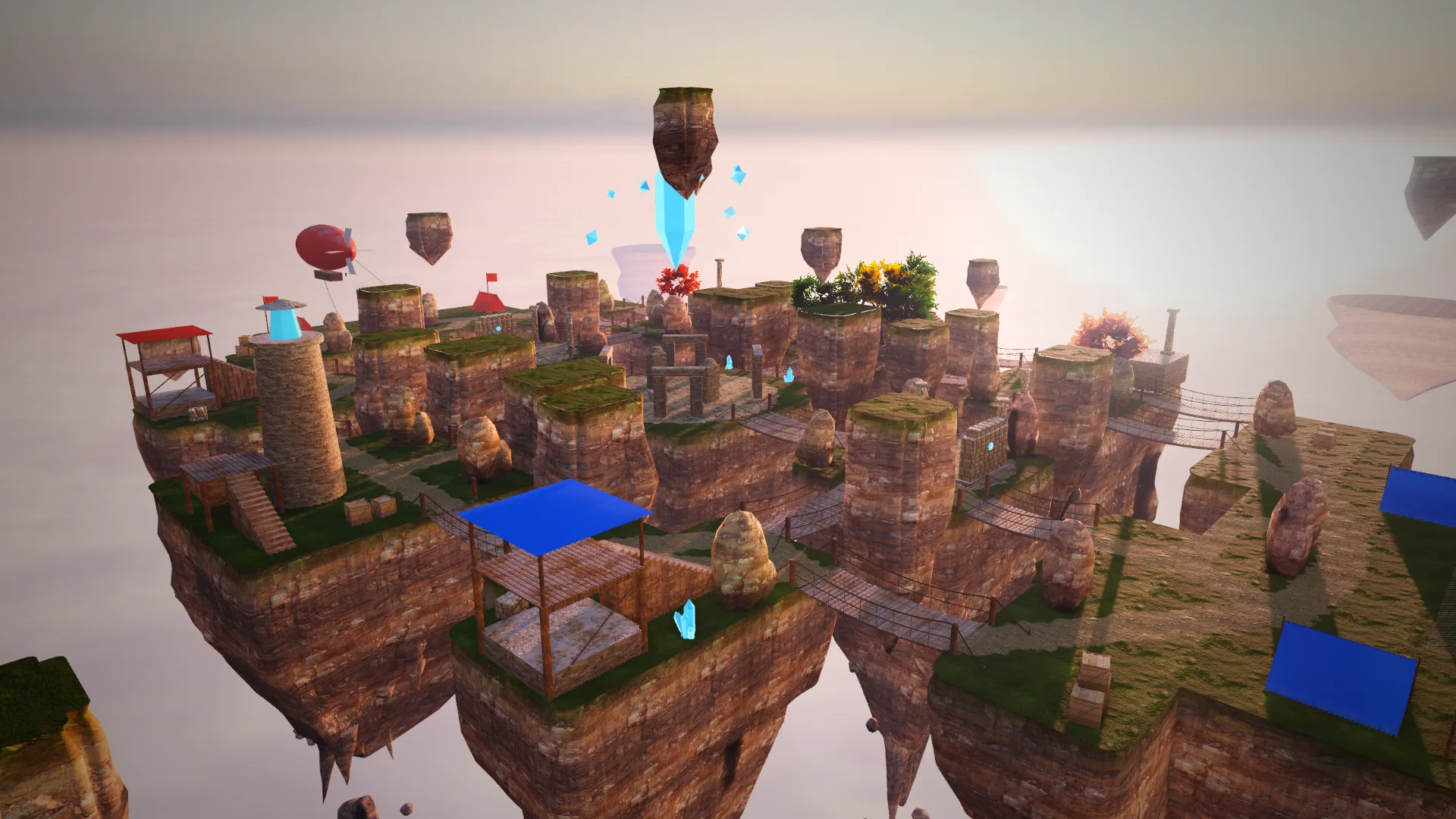Skyreach, floating islands
